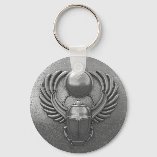 Modern Egyptian Scarab Keychain (Front)