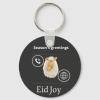 Modern Eid Al-Adha Greeting Card with Wool Eleganc