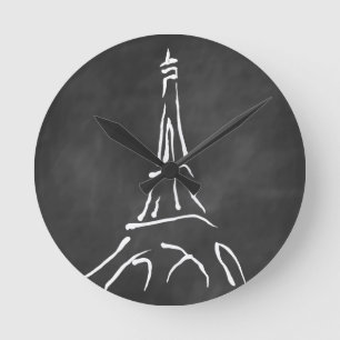 Modern Eiffel Tower Wall Clock