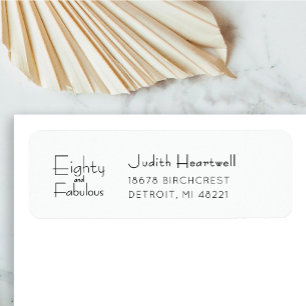 Modern Eighty and Fabulous 80th Birthday Party