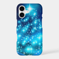Modern Electric Blue Christmas Tree with Lights
