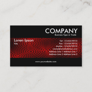 Modern - Electric Rain Red Business Card