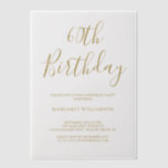 Modern Elegance 60th Birthday Vellum Invitations<br><div class="desc">Modern Elegance 60th Birthday Invitation</div>