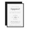 Modern Elegance Black and White Engagement Invite
