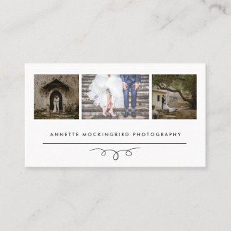 Modern Elegance |  Photography Three Photos Business Card