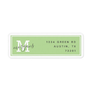 Modern Elegance   Return Address Label