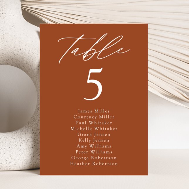 Modern Elegance Table Number Seating Chart (Creator Uploaded)