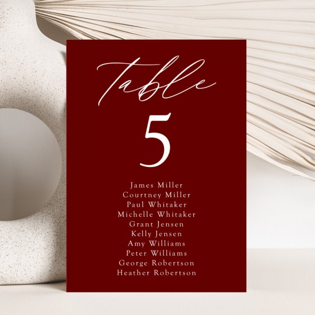 Modern Elegance Table Number Seating Chart (Creator Uploaded)