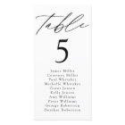 Modern Elegance Table Number Seating Chart