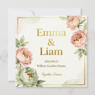 Modern Elegance Wedding Invitation