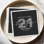 Modern Elegant 21st Birthday Napkin<br><div class="desc">Modern elegant 21st Birthday Napkins. Minimalist 21st birthday template design featuring elegant calligraphy hand lettered script font.</div>