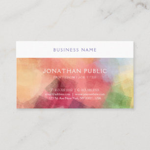 Modern Elegant Abstract Art Template Professional Business Card