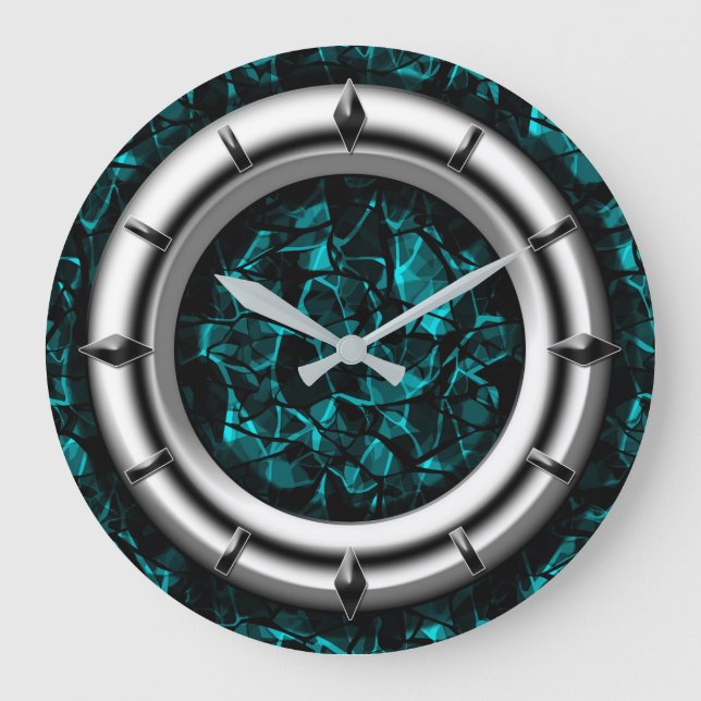 Modern, elegant, abstract, decorative, clock (Front)