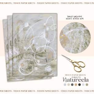 Modern Elegant Abstract Decoupage Tissue Paper