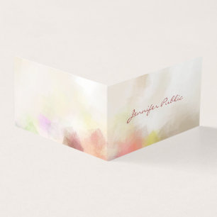 Modern Elegant Abstract Template Hand Script Business Card