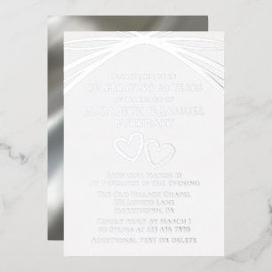 Modern Elegant Arch Heart 60th Wedding Anniversary