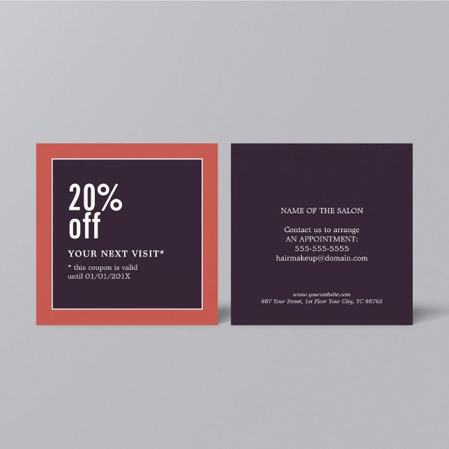 Modern Elegant Beauty Fashion Coupon (Creator Uploaded)