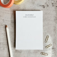 Modern Elegant Black and White Custom Notes