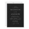 Modern Elegant Black and White Minimalist Wedding