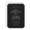 Modern Elegant Black and White Minimalist Wedding 