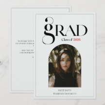 Modern elegant black bold typography Graduation