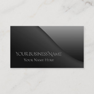 Modern Elegant Black Embossed Corporate Business Business Card