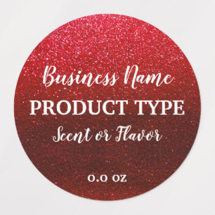 Modern Elegant Black Glitter Food Product Business