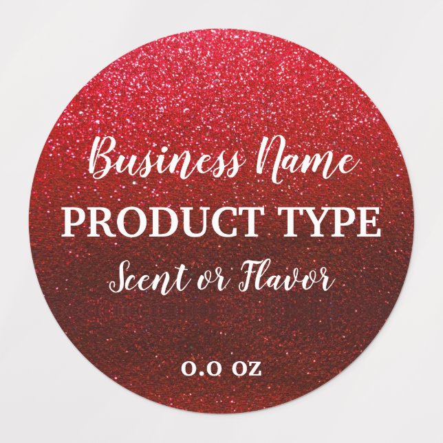 Modern Elegant Black Glitter Food Product Business (Design 1)