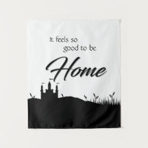 Modern Elegant Black & White Home Sign Decor