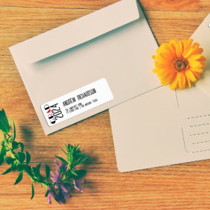 Modern elegant black white red 