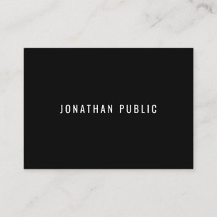 Modern Elegant Black & White Trendy Template Business Card