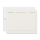 Modern Elegant Blue Floral Flat Note Card