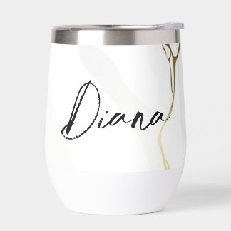 Modern Elegant Blue Gold Marble Personalized Name