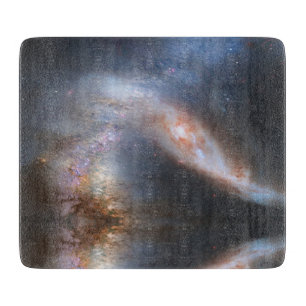Modern Elegant Blue Space Landscape Cutting Board