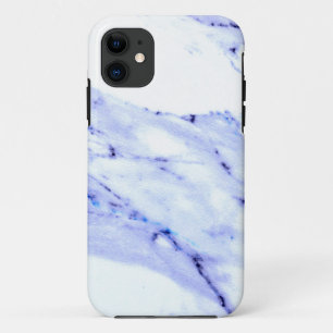 Modern Elegant Blue, White Marble granite pattern  iPhone 11 Case