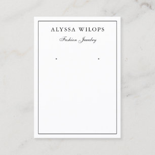 Modern Elegant Boho jewellery Earrings Display Car Business Card