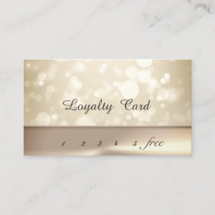 Modern Elegant   Bokeh   Loyalty Card
