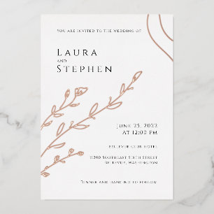 Modern Elegant Botanical Wedding