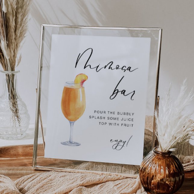 Modern Elegant | Bridal Mimosa Bar Sign (Creator Uploaded)