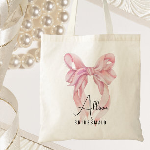 Modern Elegant Bridal Party Bachelorette  Tote Bag