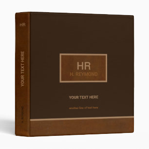 modern elegant brown binder for a special subject