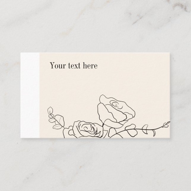 Modern elegant business card (Front)