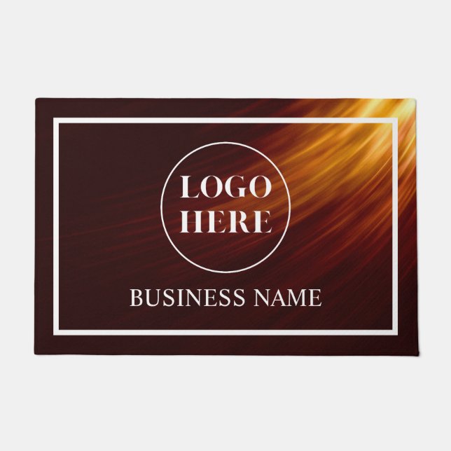Modern Elegant Business Logo Doormat