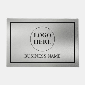 Modern Elegant Business Logo Doormat