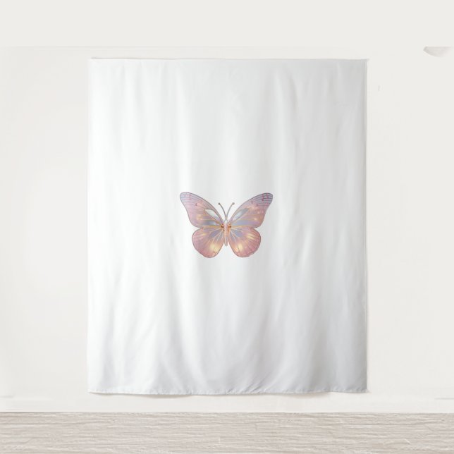 Modern Elegant Butterfly Design  Tapestry (Front)
