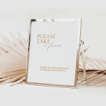 Modern Elegant Calligraphy Favours Wedding Sign<br><div class="desc">Are you planning a bohemian-themed wedding and searching for the perfect Pedestal Sign to match your aesthetic? This beautifully designed sign features a modern calligraphy font that complements any wedding theme perfectly. The clean and modern layout ensures that the sign is both stylish and easy to read. Our signs is...</div>