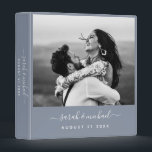 Modern Elegant Calligraphy Photo Wedding Planner Binder<br><div class="desc">This modern calligraphy photo wedding planner / album is perfect for your favourite memories. The neutral design features your names and wedding date in minimalist typography alongside a romantic,  whimsical script.</div>