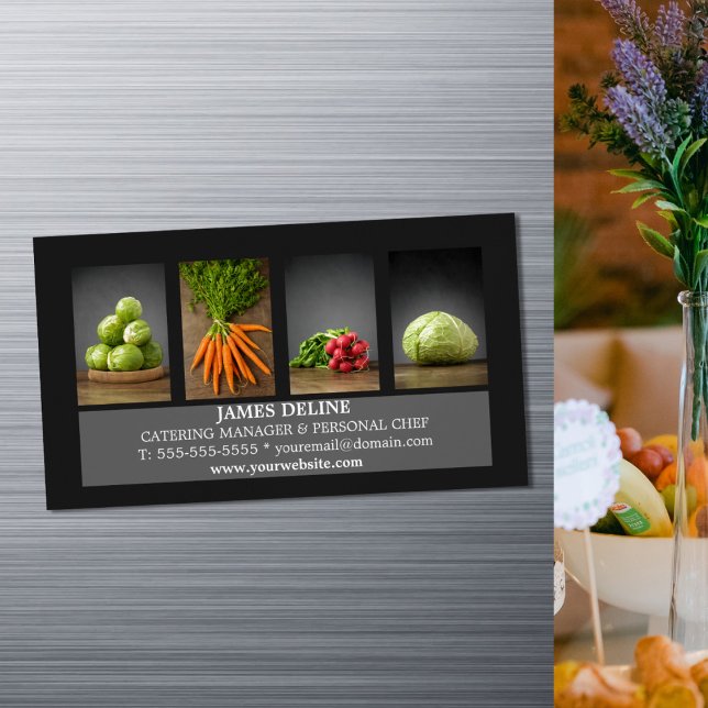 Modern Elegant Catering Chef Business Card (Creator Uploaded)