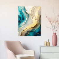 Modern Elegant Chic Agate Marble Gold