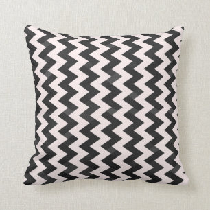 Modern Elegant Chic Chevron Zigzag Pattern Throw Pillow